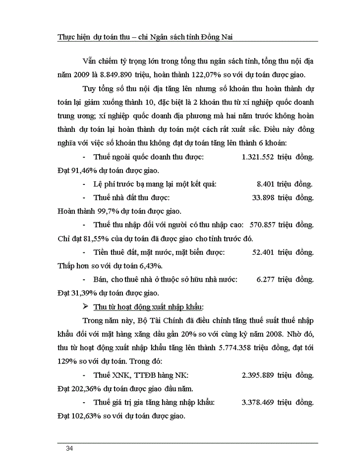 image for page Thực hiện dự toán thu – chi Ngân sách tỉnh Đồng Nai