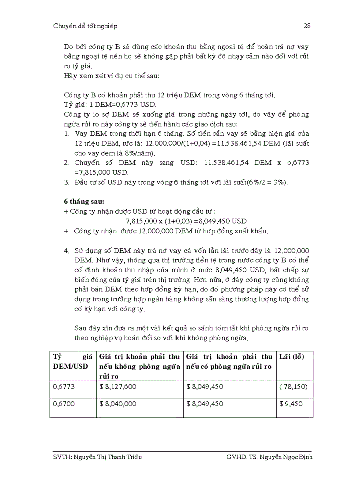 image for page Phòng ngừa rủi ro tỷ giá
cho các khoản thu – chi tại công ty cổ phần hợp tác kinh tế và xuất nhập khẩu savimex
