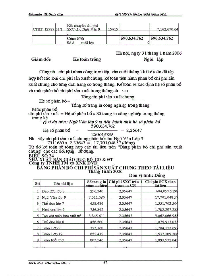 image for page Hoàn thiện Công tác Kế toán hạch toán chi phí sản xuất và tính giá thành sản phẩm