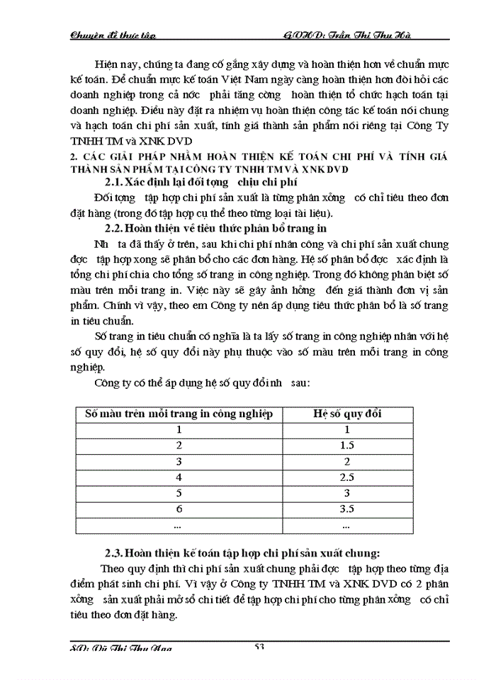 image for page Hoàn thiện Công tác Kế toán hạch toán chi phí sản xuất và tính giá thành sản phẩm