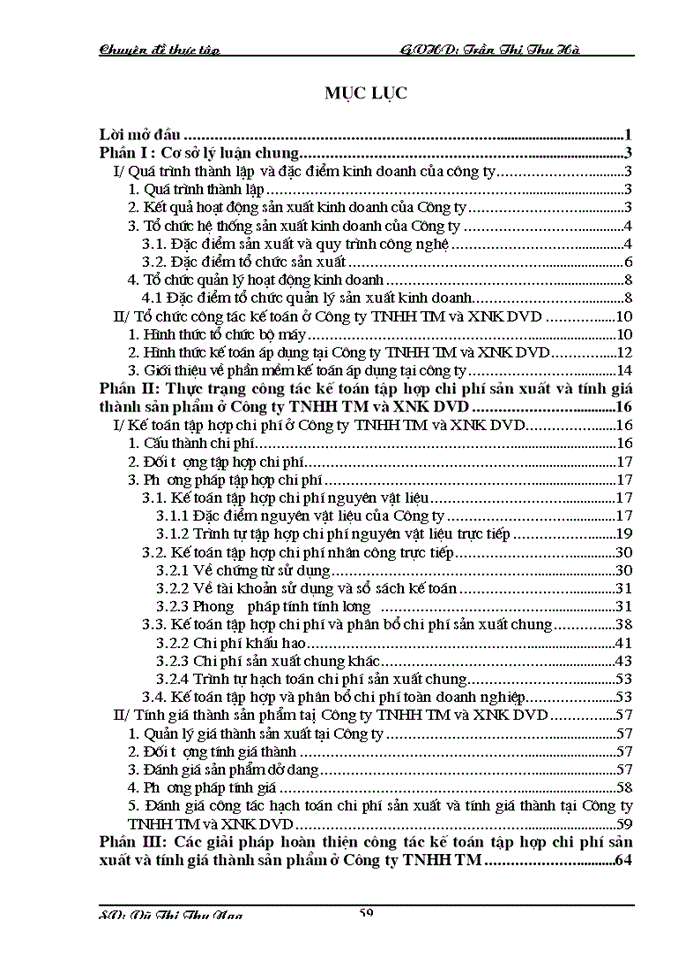 image for page Hoàn thiện Công tác Kế toán hạch toán chi phí sản xuất và tính giá thành sản phẩm