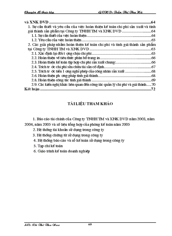 image for page Hoàn thiện Công tác Kế toán hạch toán chi phí sản xuất và tính giá thành sản phẩm