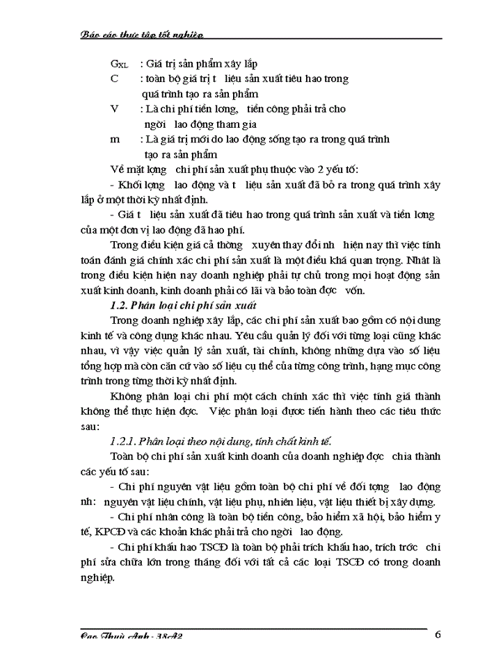 image for page Kế toán chi phí sản xuất và tính giá thành sản phẩm ở Xí nghiệp xây dựng Binh đoàn 11