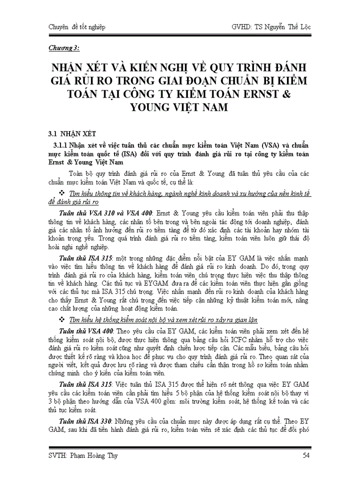 image for page Quy trình đánh giá rủi ro trong  giai đoạnchuẩn bị kiểmtoán  tại  công ty kiểm toán ernst & young việt nam
