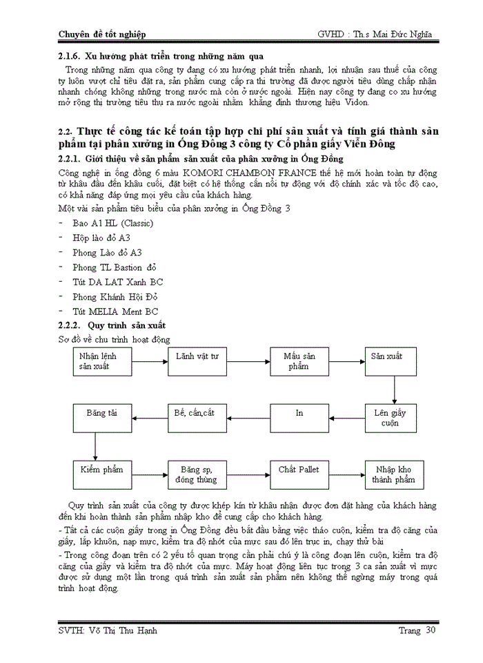 image for page Kế toán tập hợp chi phí sản xuất và tính giá thành 
sản phẩm tại công ty cổ phần giấy viễn đông