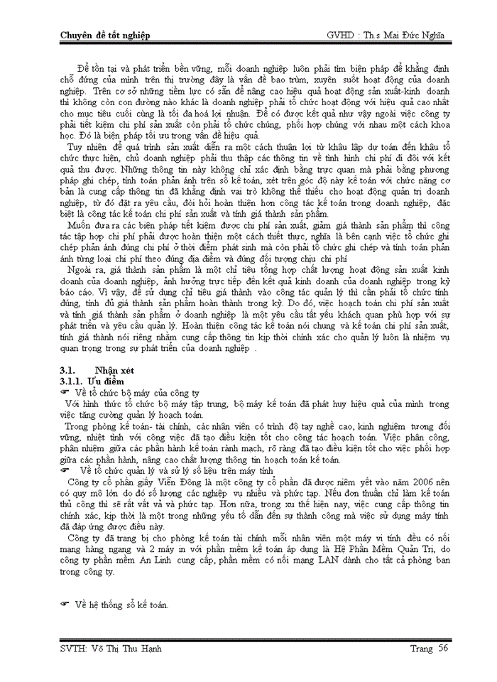 image for page Kế toán tập hợp chi phí sản xuất và tính giá thành 
sản phẩm tại công ty cổ phần giấy viễn đông