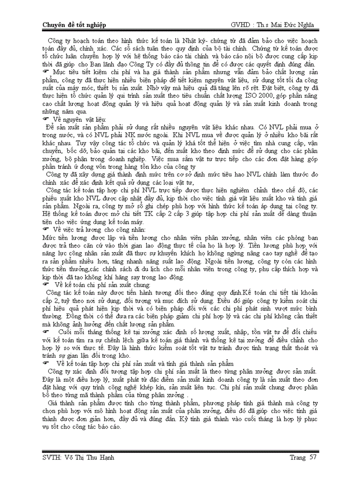 image for page Kế toán tập hợp chi phí sản xuất và tính giá thành 
sản phẩm tại công ty cổ phần giấy viễn đông