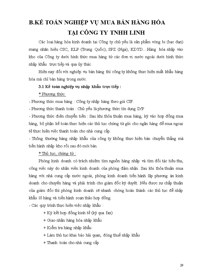 image for page Kế toán nghiệp vụ hàng hóa tại công ty trách nhiệm hữu hạn linh