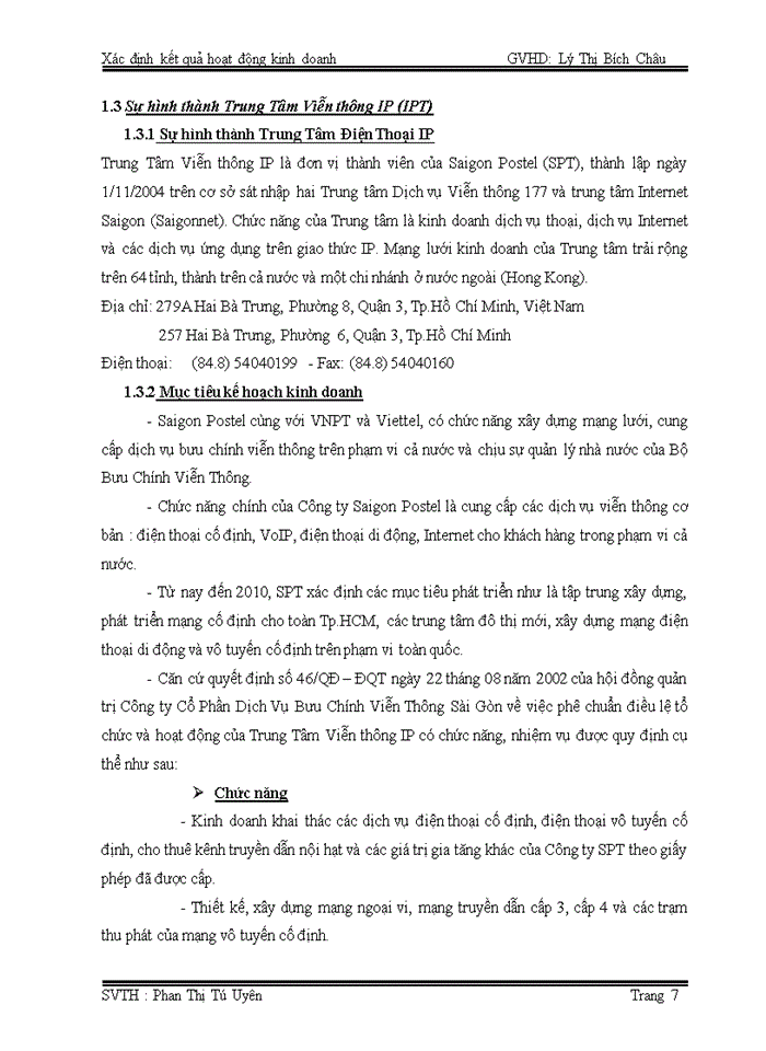 image for page Xác định kết quả hoạt động kinh doanh