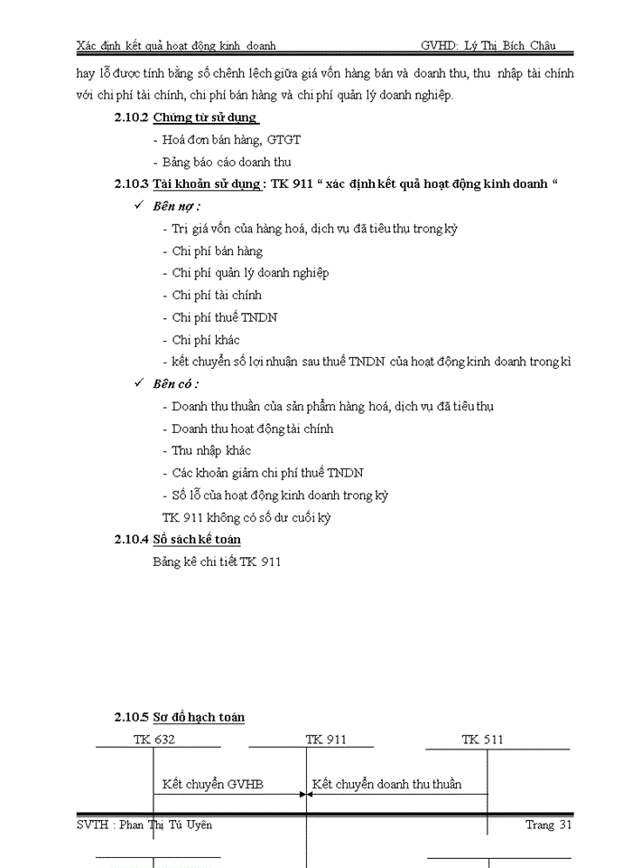 image for page Xác định kết quả hoạt động kinh doanh