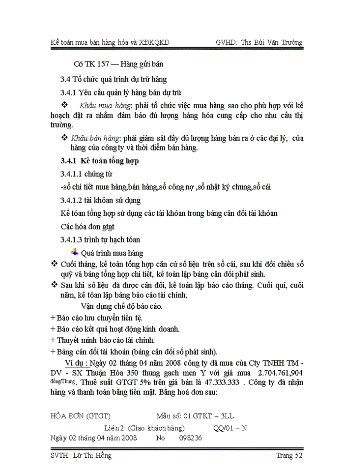 image for page Kế toán mua bán hàng hóa và xác định kết quả kinh doanh tại công ty tnhh dvtm trung tín