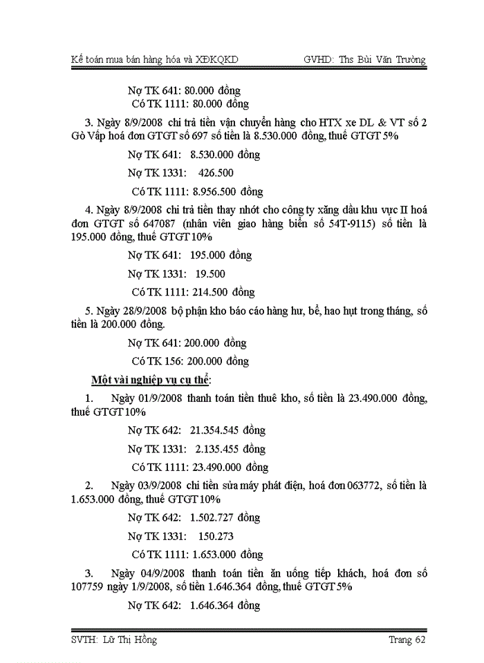 image for page Kế toán mua bán hàng hóa và xác định kết quả kinh doanh tại công ty tnhh dvtm trung tín