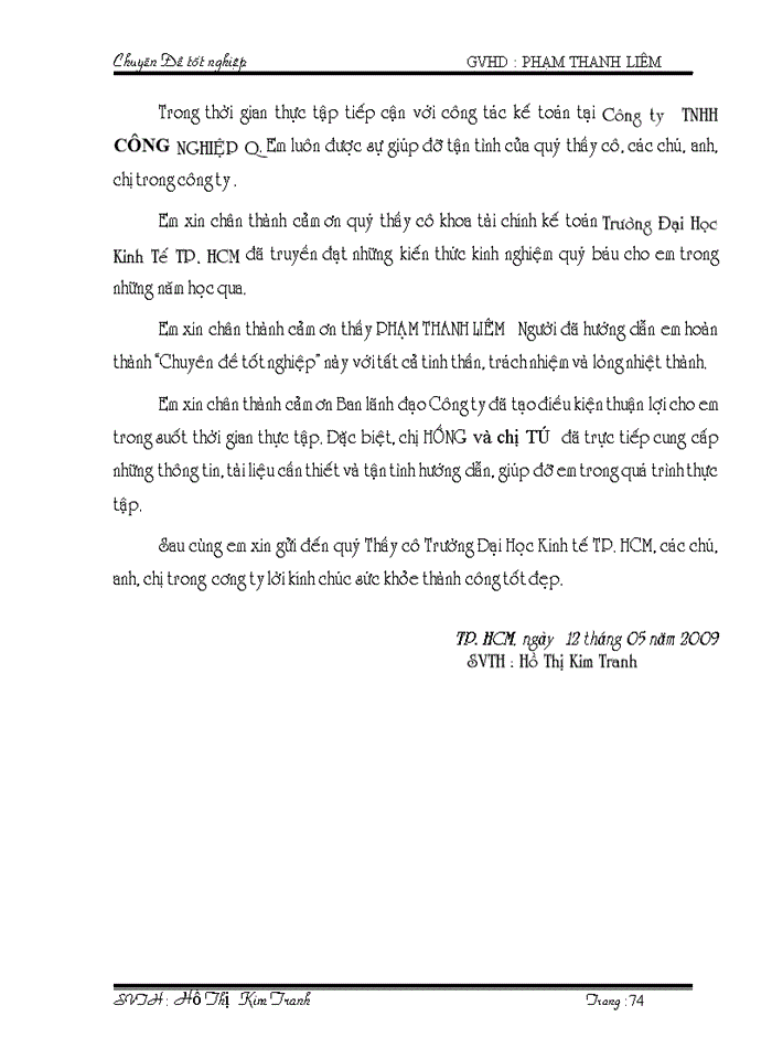 image for page Kế toán lưu chuyển hàng hoá và xác định kết quả kinh doanh tại công ty tnhh công nghiệp q