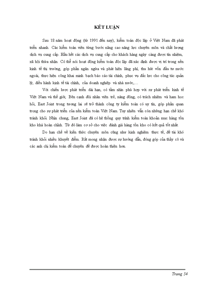 image for page Kiểm toán khoản mục hàng tồn kho và giá vốn hàng bán tại công ty kiểm toán East Joint, được áp dụng cụ thể tại công ty ABC