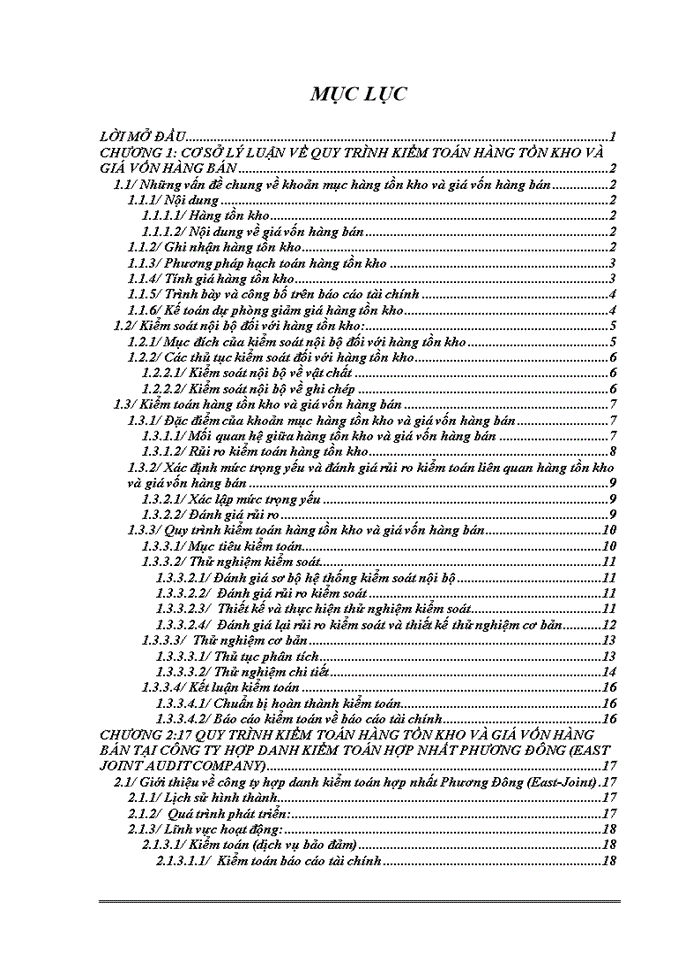image for page Kiểm toán khoản mục hàng tồn kho và giá vốn hàng bán tại công ty kiểm toán East Joint, được áp dụng cụ thể tại công ty ABC