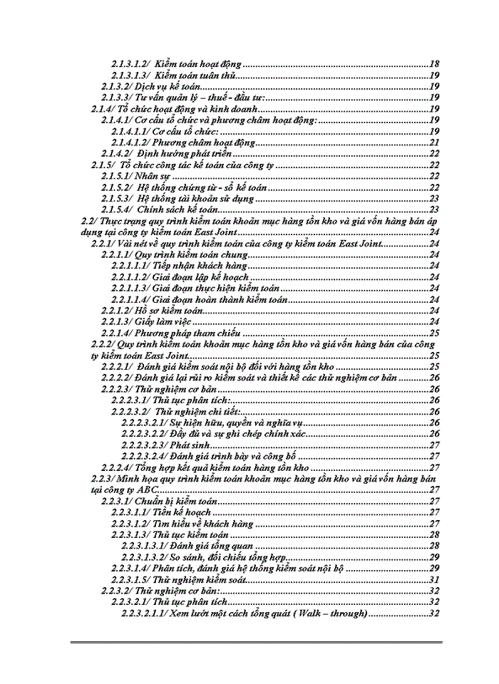 image for page Kiểm toán khoản mục hàng tồn kho và giá vốn hàng bán tại công ty kiểm toán East Joint, được áp dụng cụ thể tại công ty ABC
