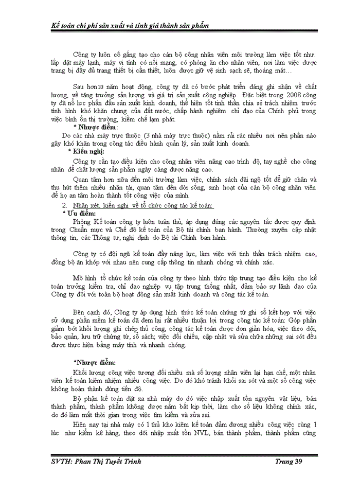 image for page Kế toán chi phí sản xuất và tính giá thành sản phẩm tại công ty TNHH SX – TM THIÊN THẠCH