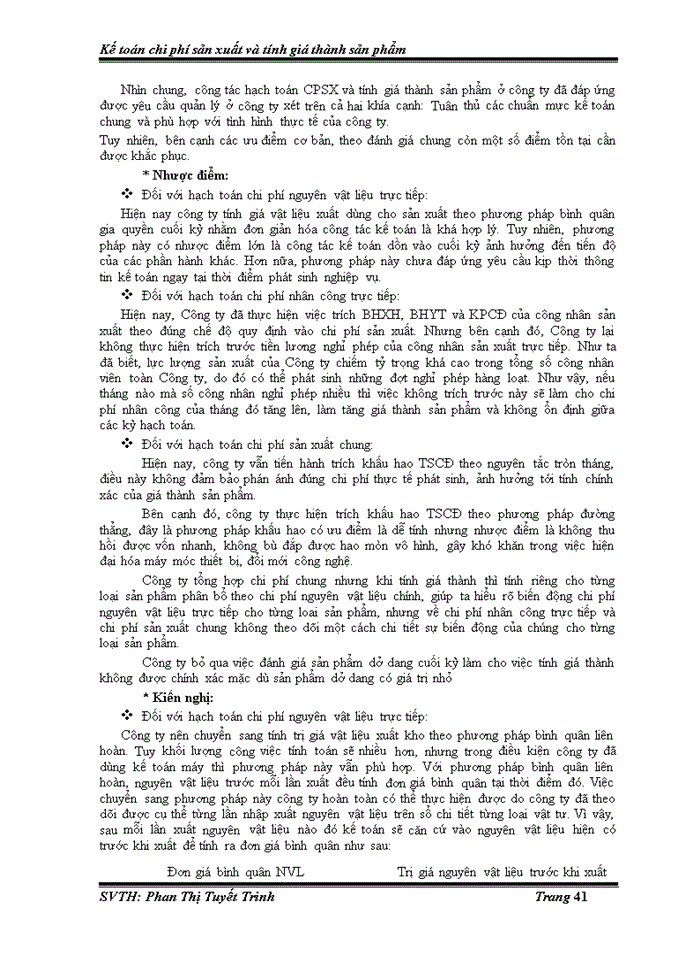 image for page Kế toán chi phí sản xuất và tính giá thành sản phẩm tại công ty TNHH SX – TM THIÊN THẠCH