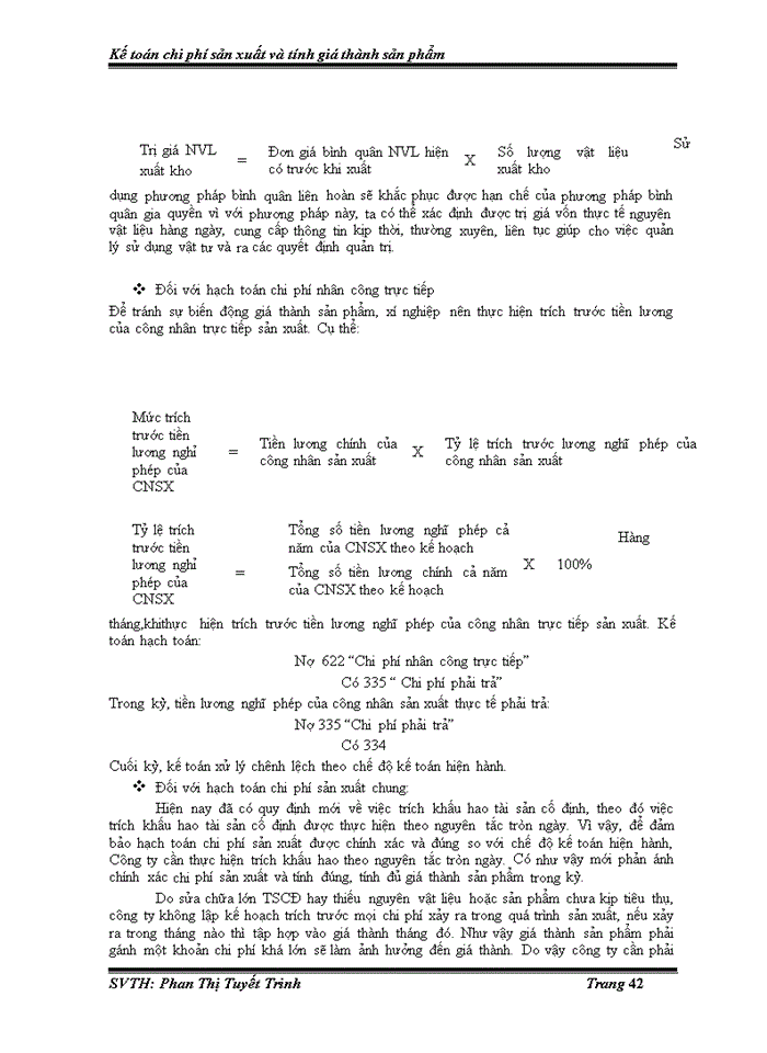 image for page Kế toán chi phí sản xuất và tính giá thành sản phẩm tại công ty TNHH SX – TM THIÊN THẠCH