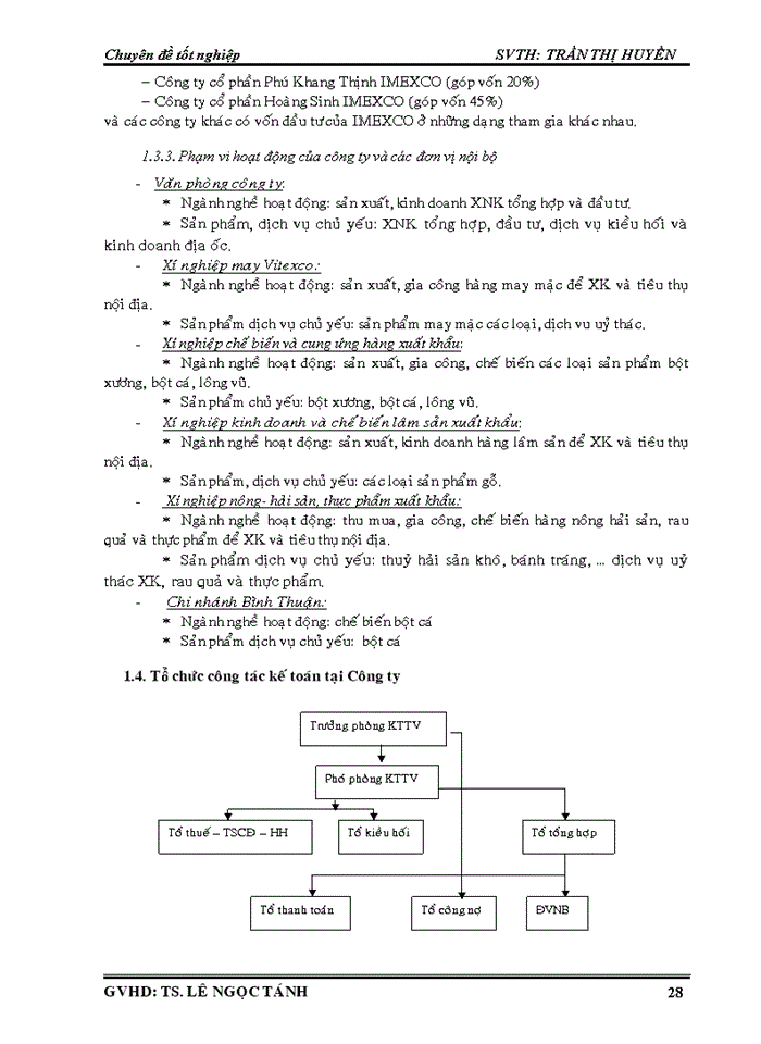 image for page Kế toán mua bán hàng hóa tại imexco
