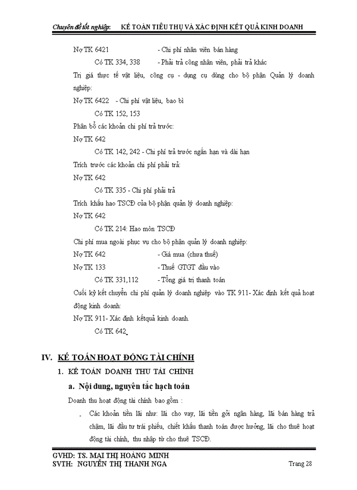 image for page Kế toán tiêu thụ và xác định kết quả kinh doanH