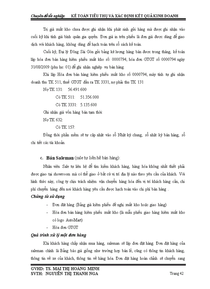 image for page Kế toán tiêu thụ và xác định kết quả kinh doanH