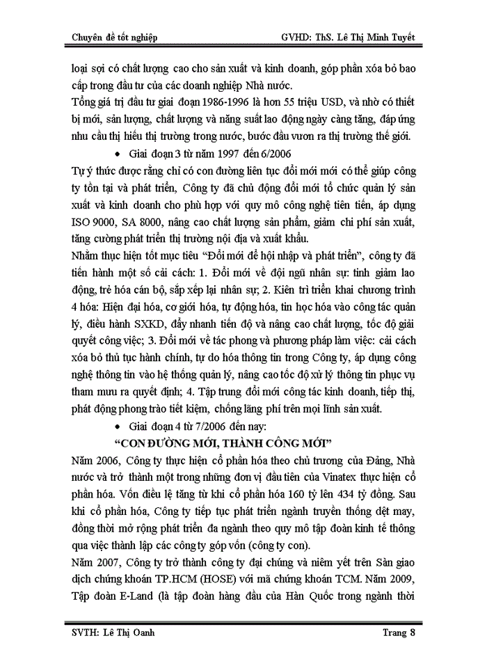 image for page Kế toán xác định kết quả
kinh doanh tại công ty cổ phần dệt may – đầu tư – thương mại thành công