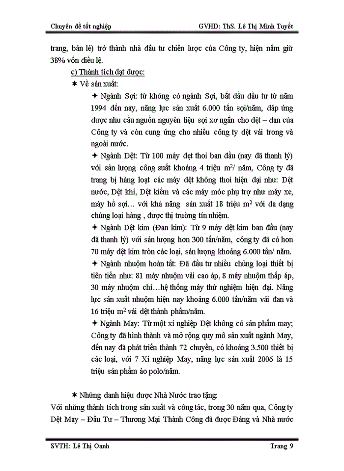image for page Kế toán xác định kết quả
kinh doanh tại công ty cổ phần dệt may – đầu tư – thương mại thành công