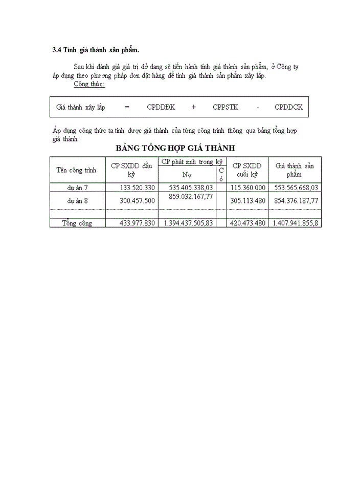image for page Kế  toán tập hợp chi phí sản xuất và tính giá thành sản phẩm xây lắp.