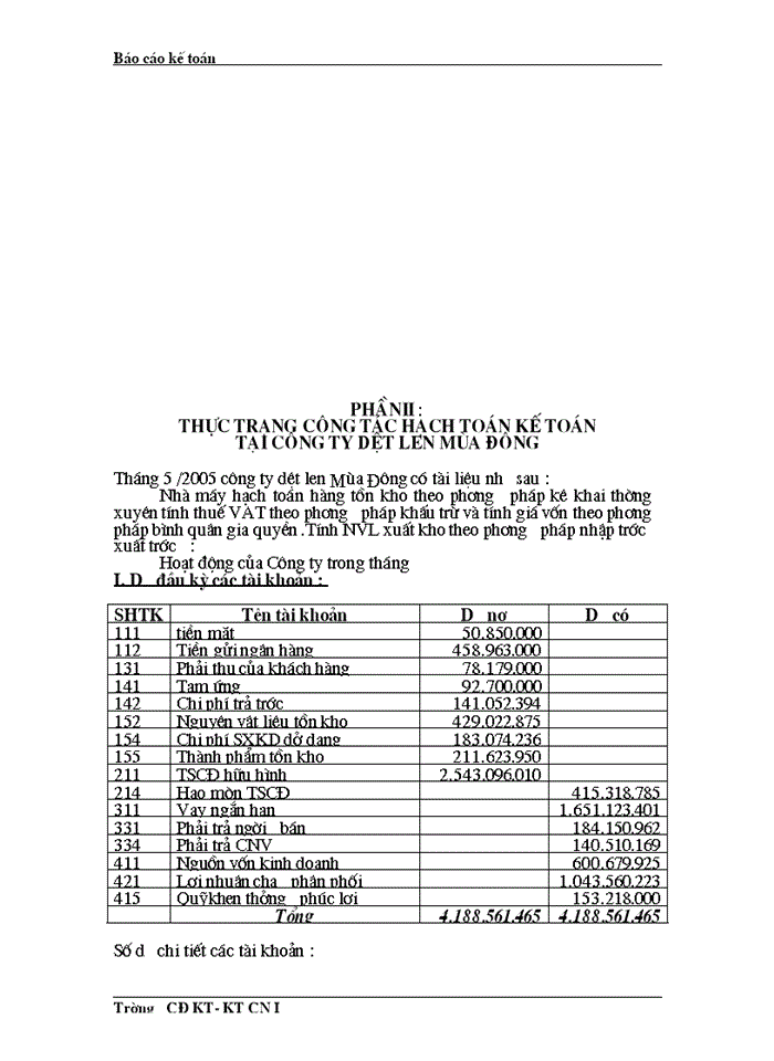 image for page Phân tích báo  cáo tài chính công ty tnhh tm & sx ngân hà