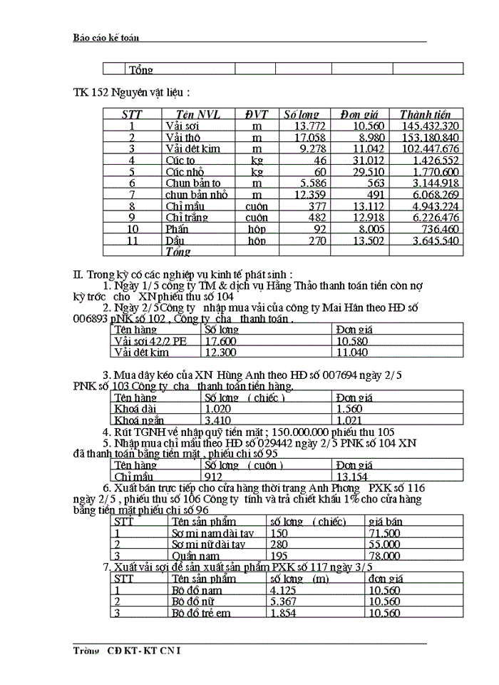 image for page Phân tích báo  cáo tài chính công ty tnhh tm & sx ngân hà