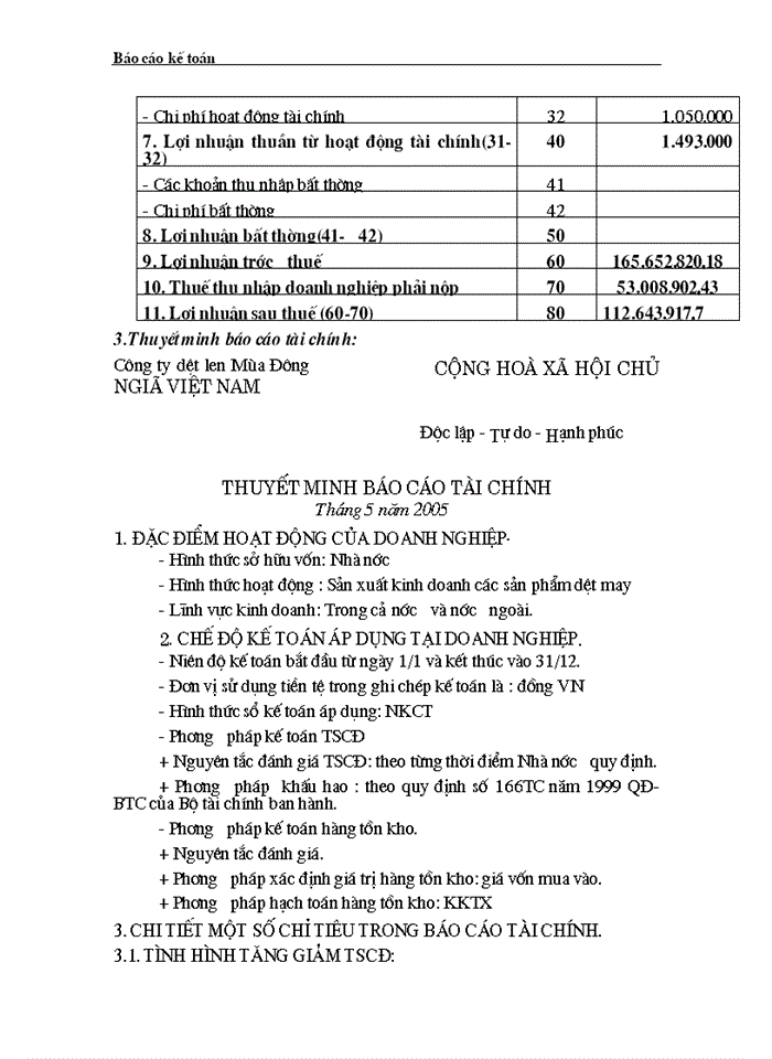 image for page Phân tích báo  cáo tài chính công ty tnhh tm & sx ngân hà