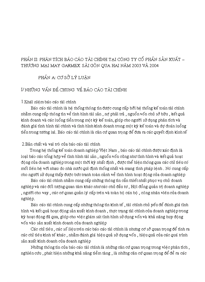 image for page Phân tích báo cáo tài chính tại công ty cổ phần sản xuất- thương mại may sài gòn