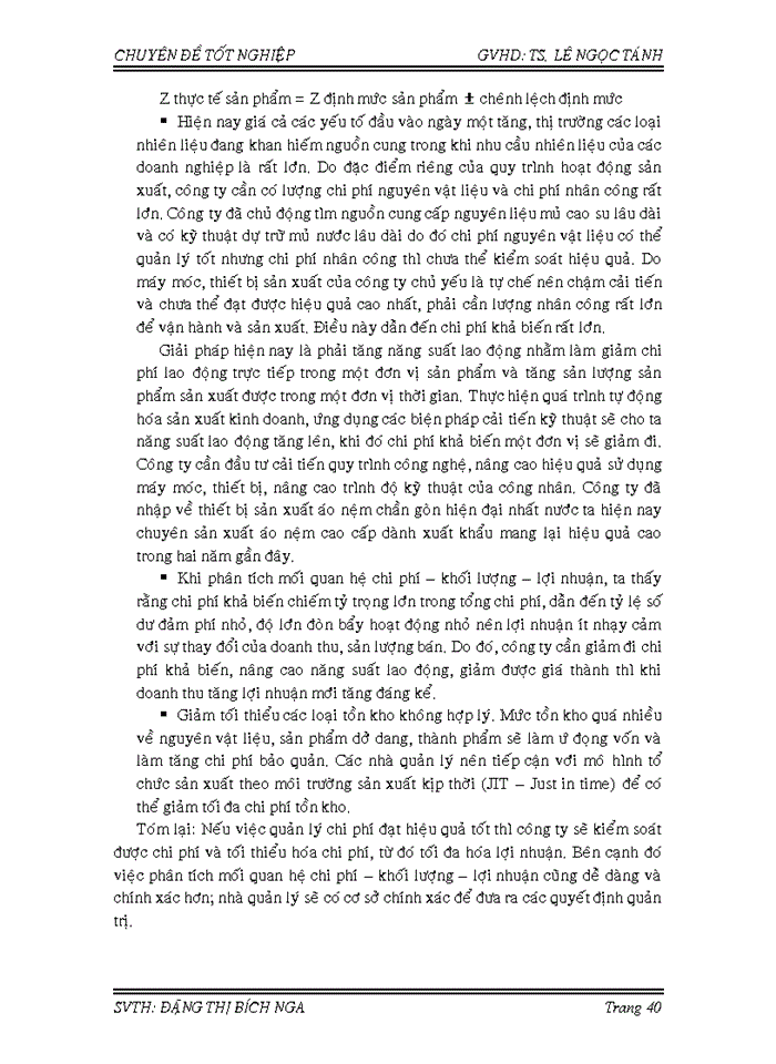 image for page Phân tích mối quan hệ c – v – p (chi phí – khối lượng – lợi nhuận) tại công ty cp cao su sài gòn kymdan