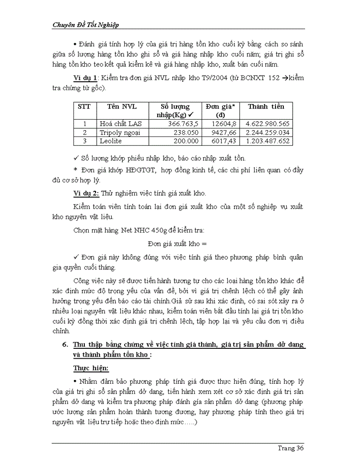 image for page Phương pháp thu thập bằng chứng kiểm toán khoản mục hàng tồn kho
