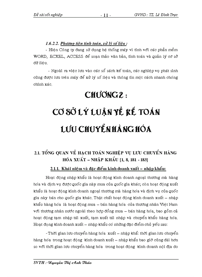 image for page Kế toán lưu chuyển hàng hoá tại Công ty TNHH TM-DV Hồng Phước