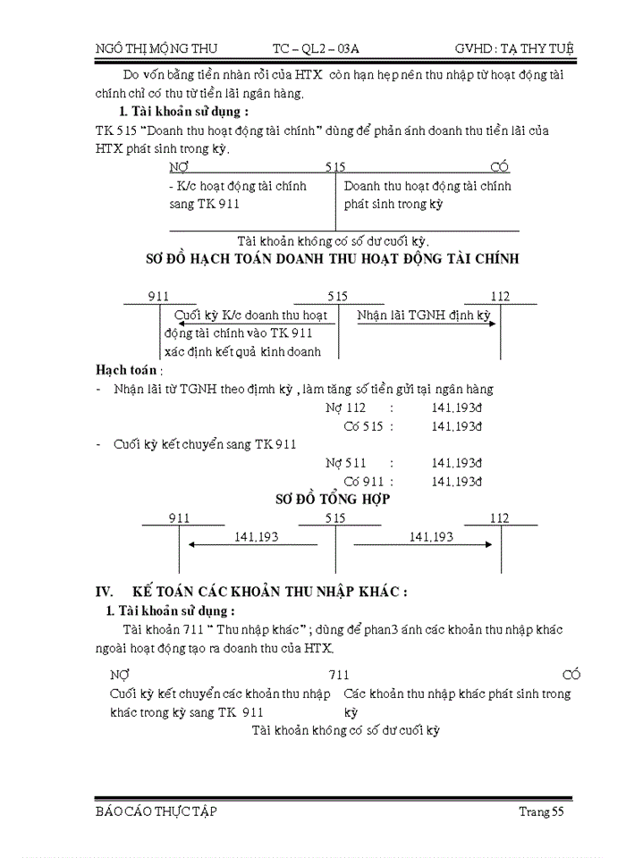 image for page Hạch toán kế toán tại HTX xe du lịch - vận tải - thi công cơ giới Hiệp Phát