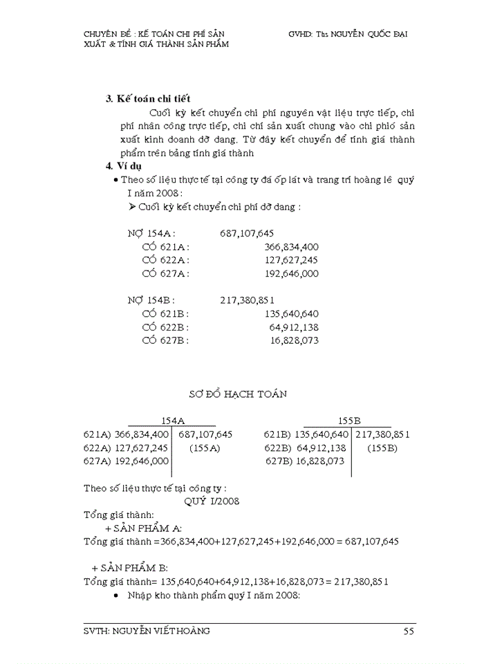 image for page Kế toán chi phí sản xuất, tính giá thành sản phẩm & tại công đá ốp lát và trang trí nội thất HOÀNG LÊ
