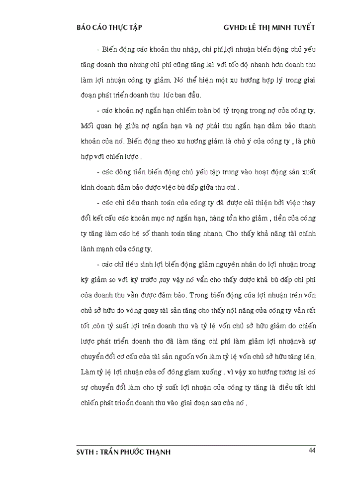 image for page Phân tích báo  cáo tài chính công ty TNHH TM & SX NGÂN HÀ