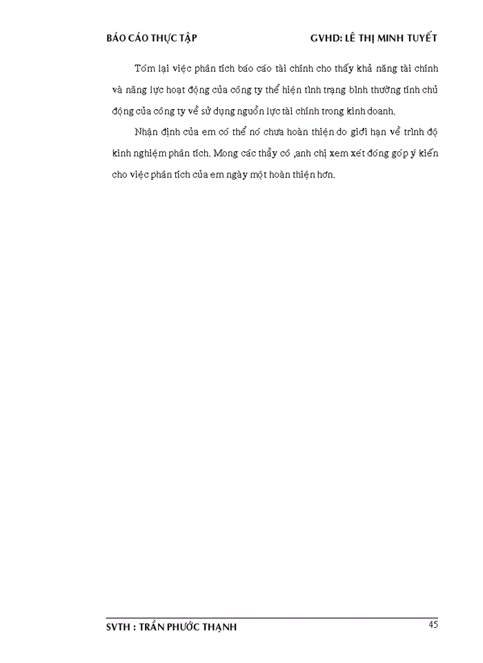 image for page Phân tích báo  cáo tài chính công ty TNHH TM & SX NGÂN HÀ