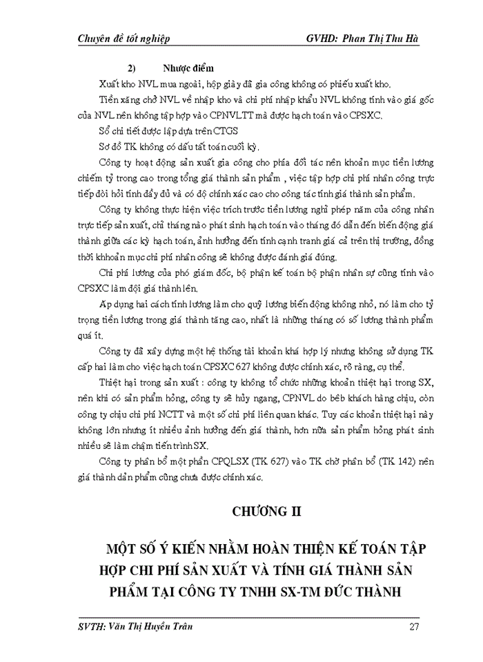 image for page Thực trạng về kế toán tập hợp chi phí sản xuất và tính giá thành sản phẩm tại công ty TNHH SX-TM ĐỨC THÀNH
