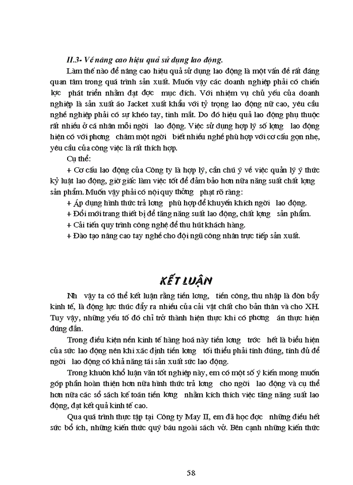 image for page Kế toán tiền lương và các khoản trích theo lương tại Công ty May II  - Hải Dương