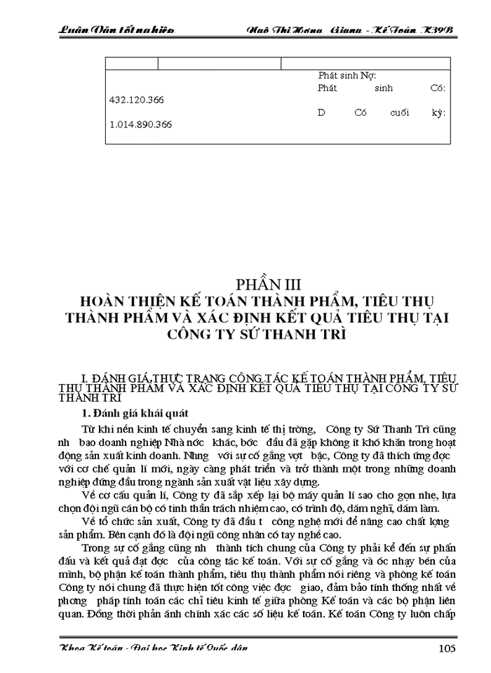 image for page Lý luận chung về hạch toán thành phẩm, tiêu thụ thành phẩm và xác định kết quả tiêu thụ trong doanh nghiệp sản xuất