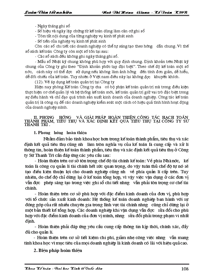image for page Lý luận chung về hạch toán thành phẩm, tiêu thụ thành phẩm và xác định kết quả tiêu thụ trong doanh nghiệp sản xuất