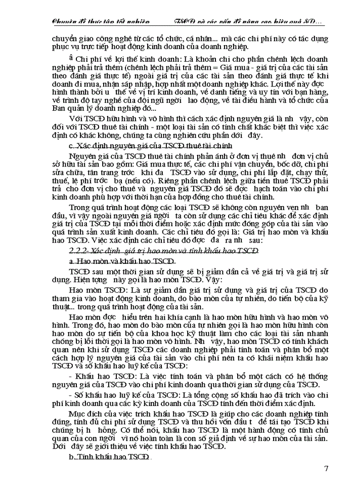 image for page Tài sản cố định và các vấn đề nâng cao hiệu quả sử dụng