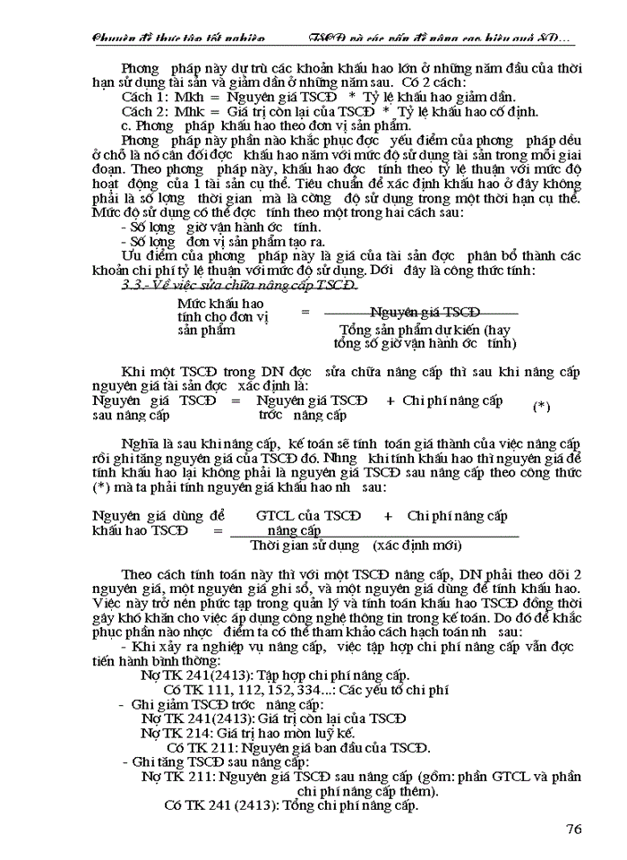 image for page Tài sản cố định và các vấn đề nâng cao hiệu quả sử dụng