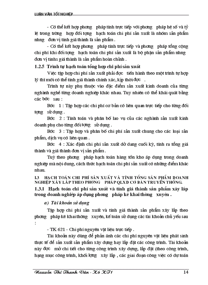 image for page Kế toán chi phí sản xuất và tính giá thành sản phẩm ở Công ty Xây Dựng và Phát Triển Nông Thôn 9