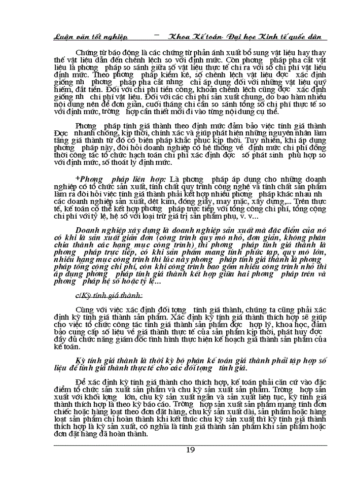 image for page Hoàn thiện công tác hạch toán chi phí sản xuất và tính giá thành sản phẩm tại Công ty xây dựng số 34