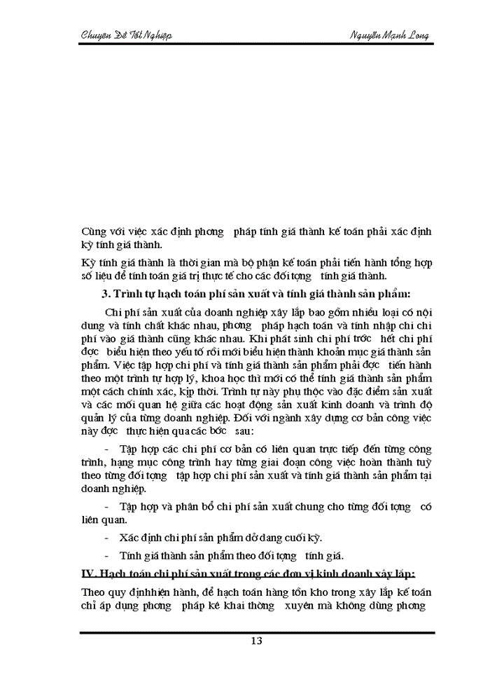 image for page Hoàn thiện hạch toán phí sản xuất và tính giá thành sản phẩm tại công ty vật liệu và xây lắp