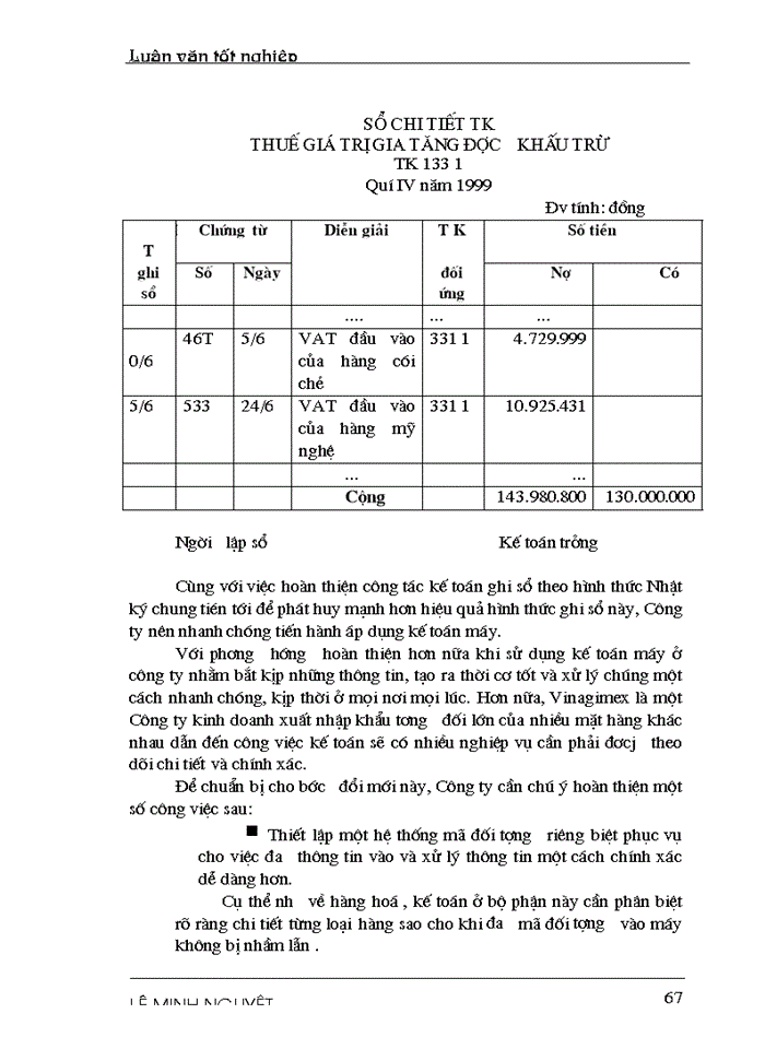 image for page Hoàn thiện tổ chức hạch toán các hoạt động xuất khẩu hàng hoá với việc nâng cao hiệu quả kinh doanh tại Công ty XNK tổng hợp và chuyển giao công nghệ VN